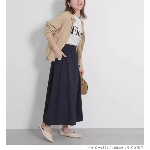 FG3-2日单新品全棉透气森女系松紧腰调节半身裙a字裙