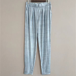 FK3-3原单薄款女大码小脚裤亮丝百搭弹力休闲裤打底裤长裤0.23