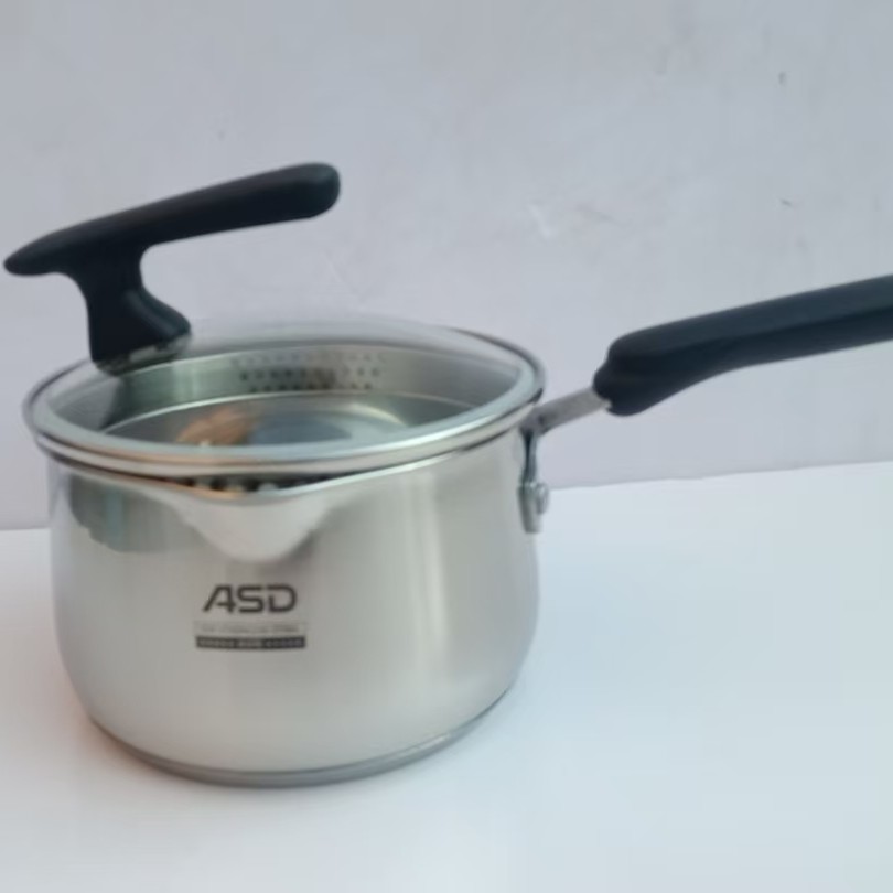 ASD/爱仕达304可立盖不锈复底奶锅威尔士宝宝锅，NS16L1Q
