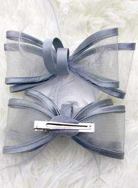 特价轻奢小众款网纱蝴蝶结百搭俏皮黑色发箍发饰头饰P21