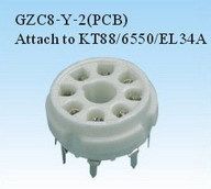 全新管座陶瓷GZC8-Y-2适用于 KT88/6550/EL34 6P6P 6V6 6N8P 6SN7