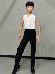 盛佳舞服SJSK拉丁舞男生训练服练功服休闲裤