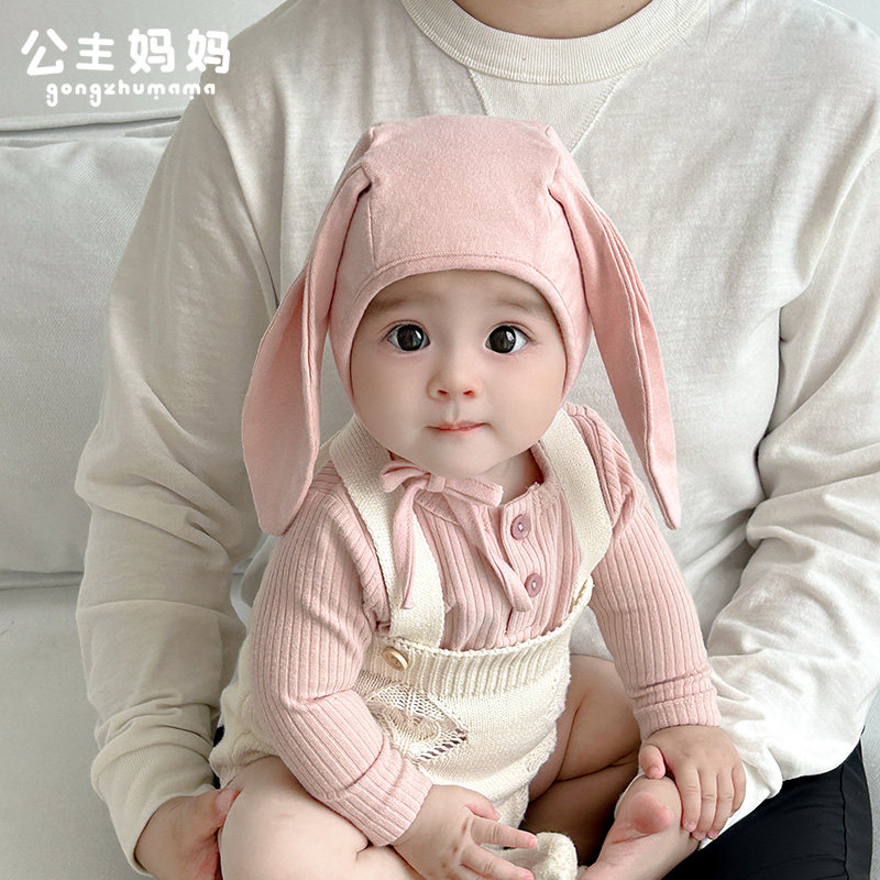 婴儿帽子2025新款夏季男生女童可爱新生儿婴幼儿护耳帽宝宝胎帽萌