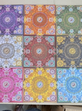 12×12，19×19愿界九色莲花纸文化用品手工折纸工艺不烫金 360张