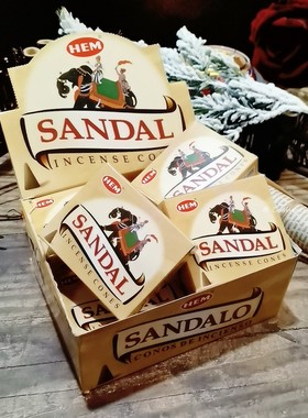 [檀香]HEM印度进口塔香sandal Incense cones净化圣香好闻檀木香