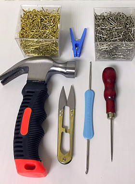 丝线纱线画相关工具钉子锤子木板毛线钉子绕线装饰画所需材料