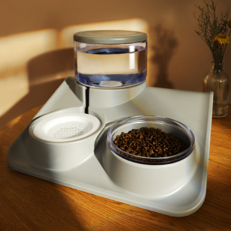 猫咪饮水机流动不插电