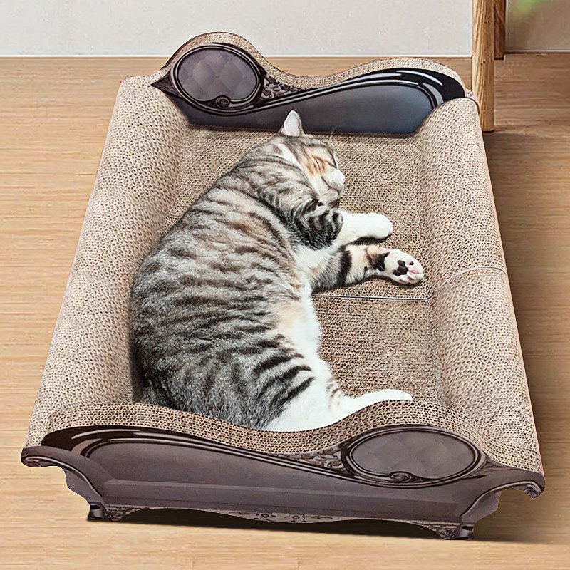 采购产品猫抓板，耐磨和不脱落的猫窝，猫抓板，一体件超大防猫抓图片