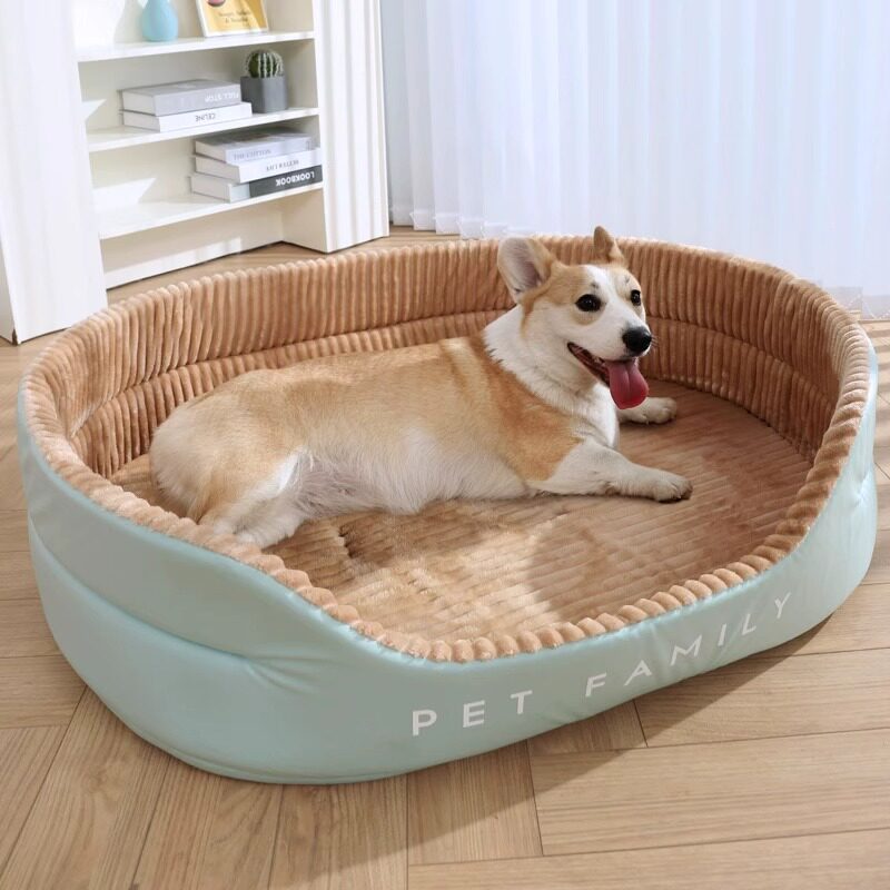 狗窝冬季保暖小狗加厚睡窝四季通用宠物狗垫子柯基小型犬狗床冬天