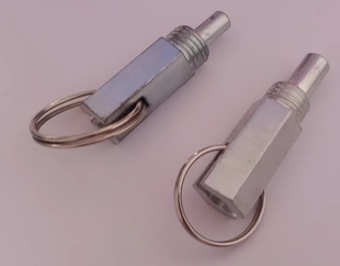 镀锌拉环弹簧复位止动伸缩六方螺纹定位销紧固台车仓储笼插销门栓