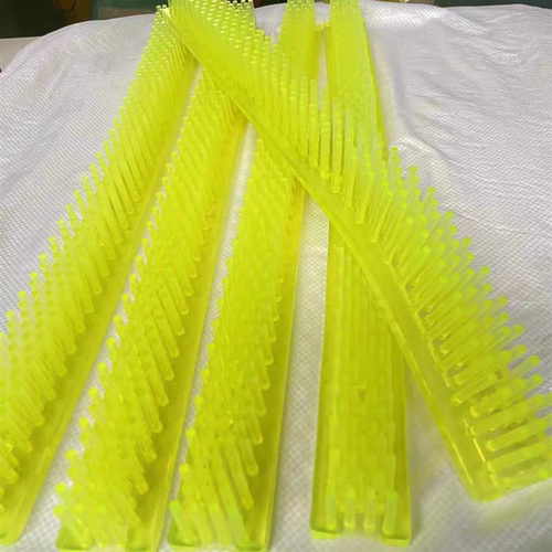 聚氨酯毛刷卡槽浇筑定位防护防撞齿条工器器具防护胶条橡胶毛刷齿