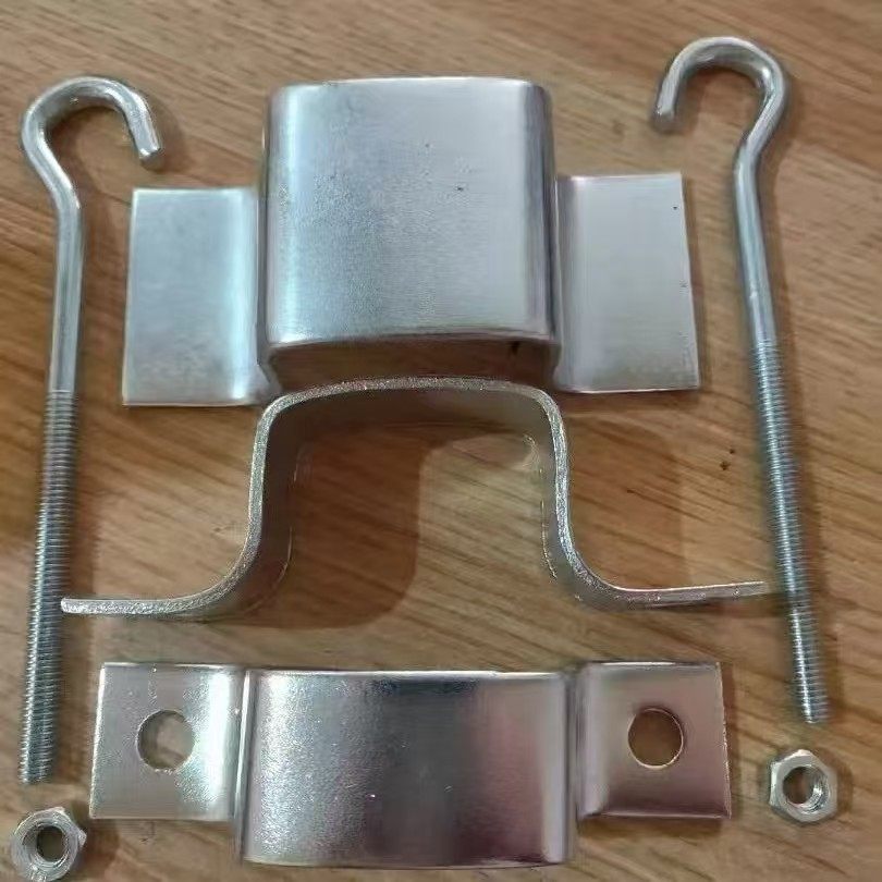 货架配件仓储笼工位器具马鞍扣夹管图片