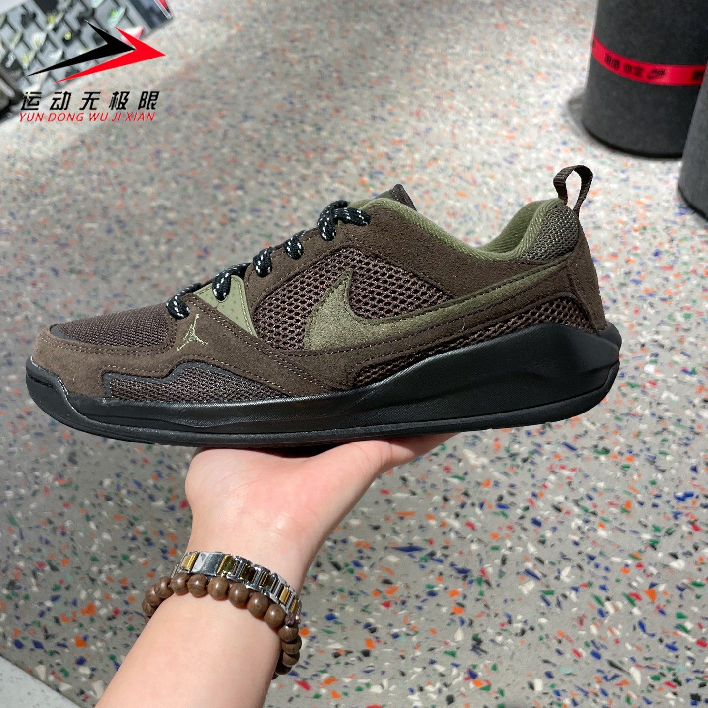 NIKE耐克男鞋2025冬季新款JORDAN透气运动休闲低帮板鞋HJ6777-200