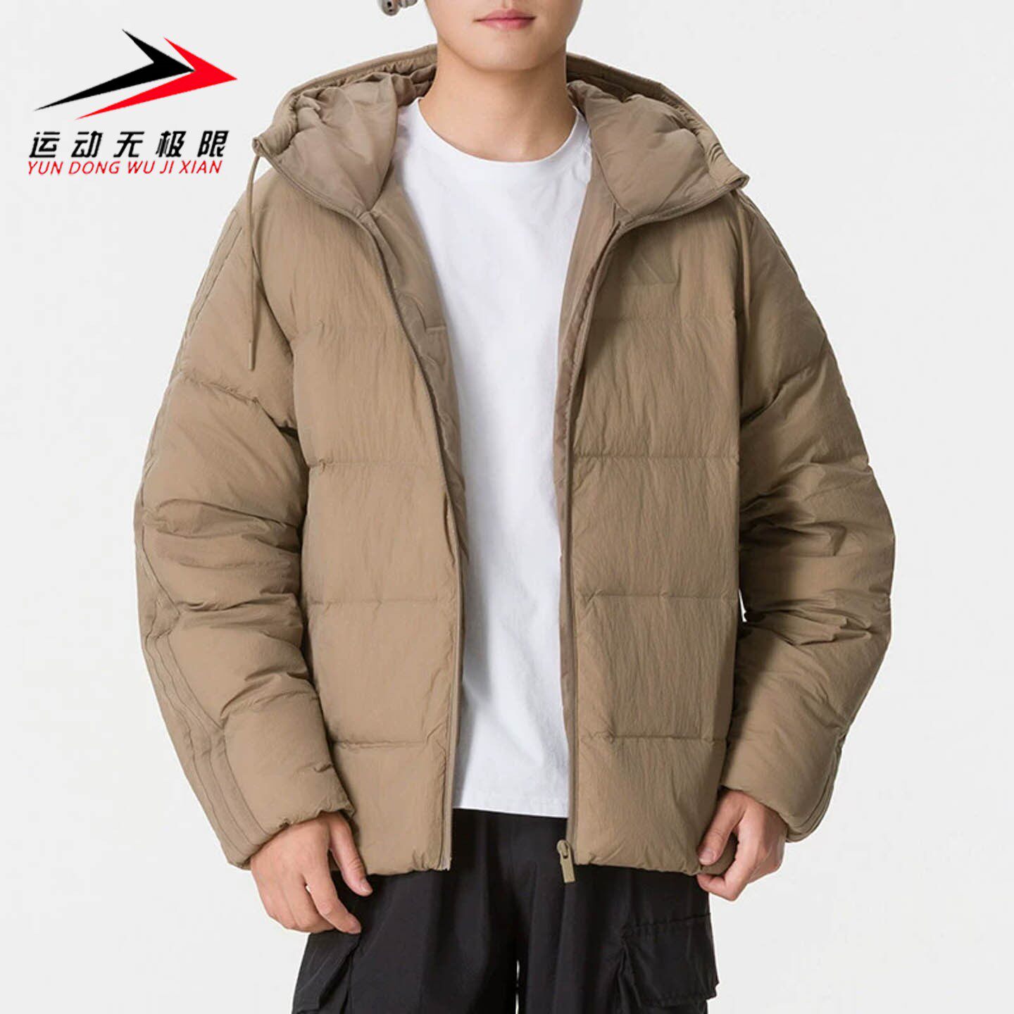 正品阿迪达斯男装2026冬款拒水防风保暖运动休闲羽绒服外套LE4970