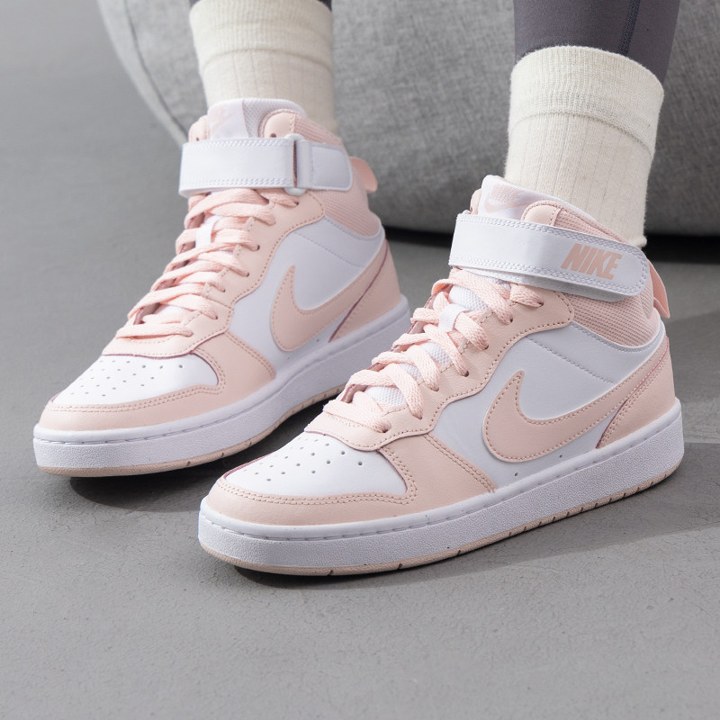 Nike耐克男女童鞋2025春款COURT BOROUGH 休闲运动板鞋CD7782-122