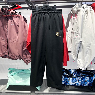 Nike耐克男裤2026春新品宽松针织运动休闲保暖直筒长裤IQ3954-010