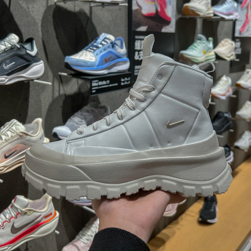 NIKE耐克女鞋2025春季新款户外保暖厚底高帮休闲运动鞋FQ9065-100