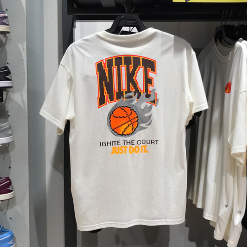 耐克短袖纯棉篮球运动T恤
