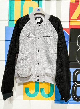 阿迪达斯三叶草男子外套2024春季新款迪士尼联名时尚棒球服IY2265