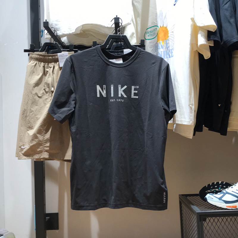 NIKE耐克男装2024秋新款透气防晒速干圆领运动短袖T恤 HJ7008-045