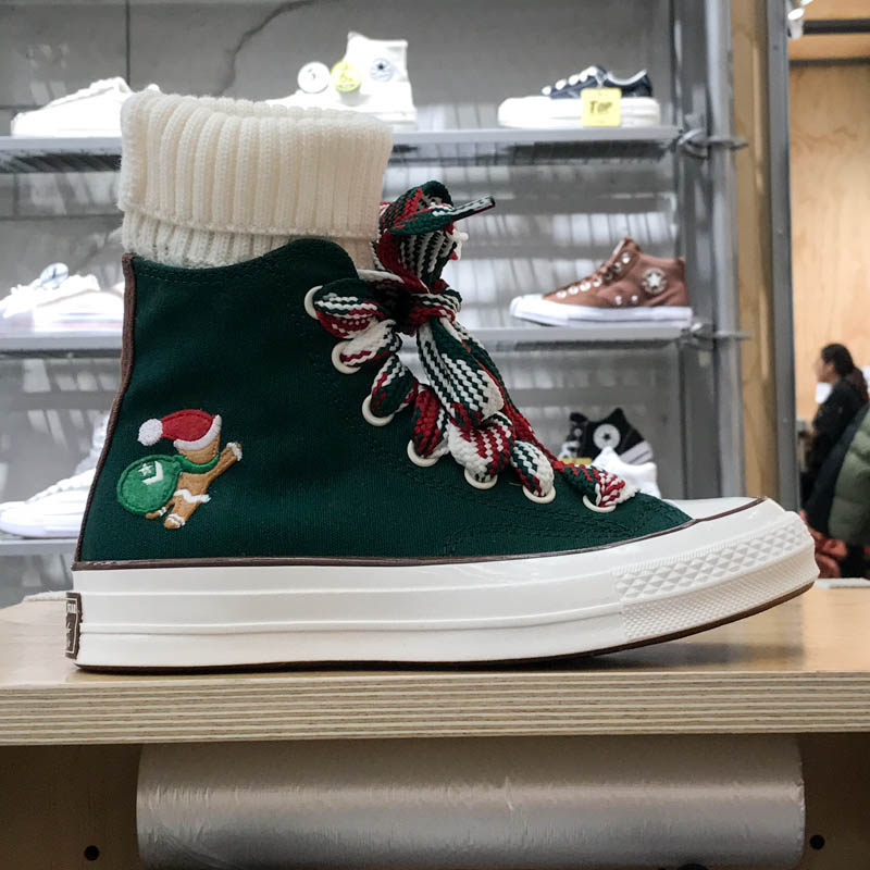 CONVERSE匡威男女鞋2024冬季新款透气运动休闲高帮帆布鞋 A12455C