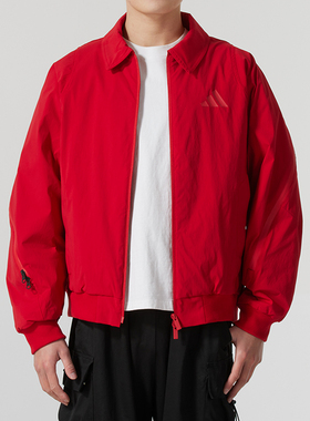 ADIDAS阿迪达斯男装2025蛇年款运动休闲加绒飞行员夹克外套JZ4193