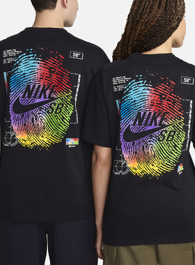 正品耐克男装2024新款SB系列印花运动休闲透气短袖T恤 FV3502-010