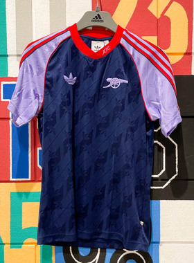 ADIDAS阿迪达斯男装2024冬新款阿森纳足球运动休闲短袖T恤 IS6505