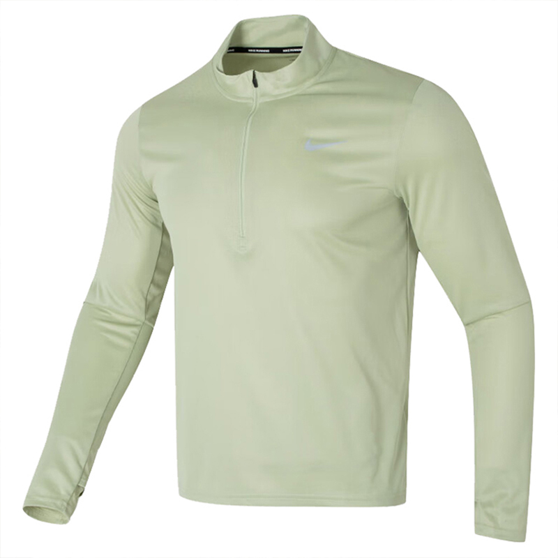 耐克跑步健身半拉链长袖运动T恤