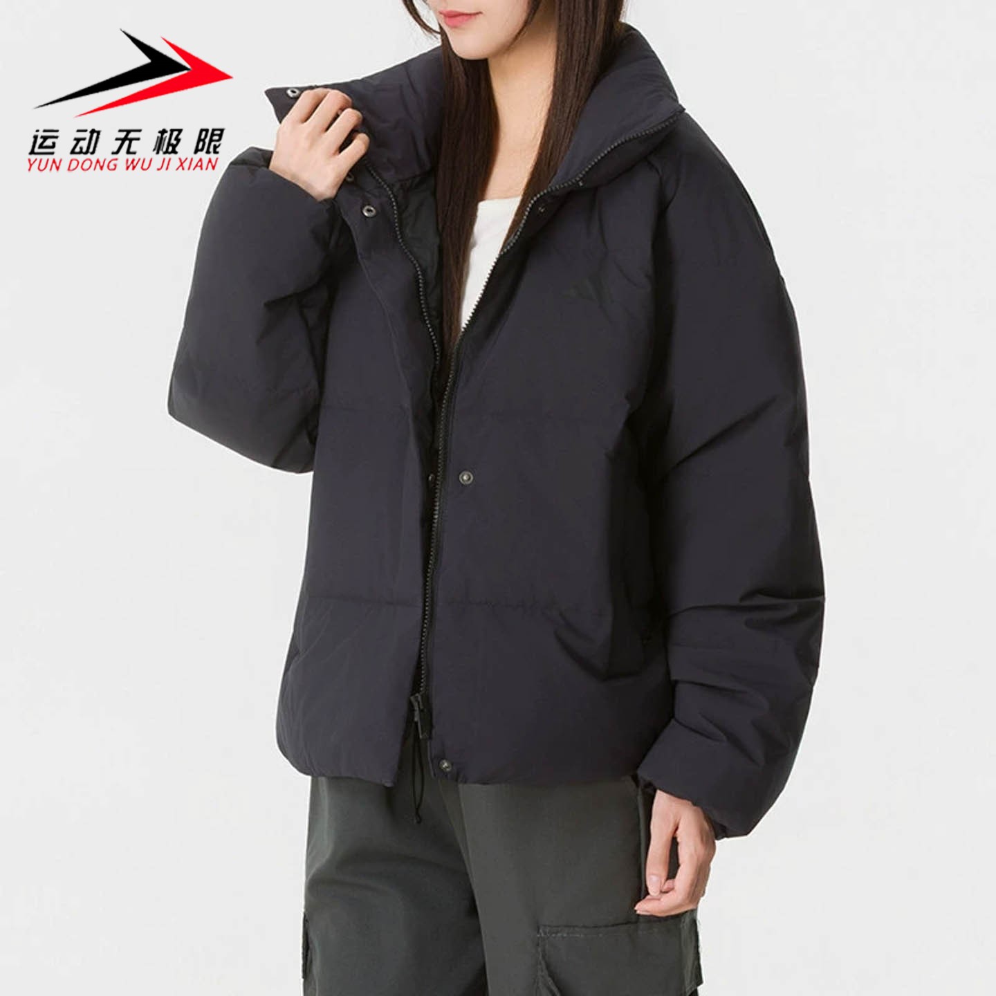 Adidas阿迪达斯女装2026冬新款拒水防风保暖运动羽绒服外套LE4962
