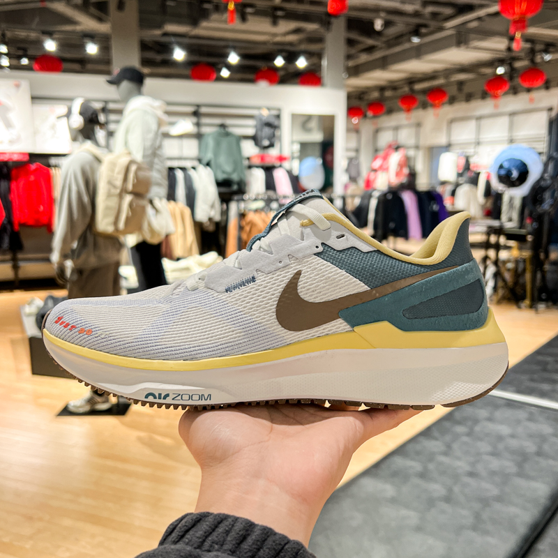 NIKE耐克男鞋2025春季新款ZOOM缓震网面轻便公路跑步鞋HV5976-121