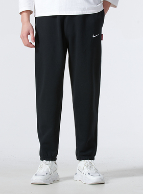 NIKE耐克男裤25蛇年新款法式毛圈针织束脚休闲运动长裤IB5806-010