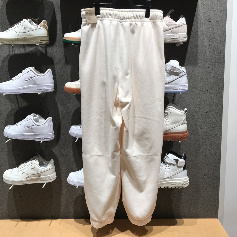 Nike耐克女裤2023冬季新款运动休闲摇粒绒保暖长裤FB5579-010-110