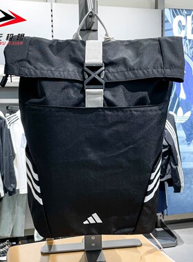 Adidas阿迪达斯女背包2025冬款ROLLTOP运动大容量包双肩包 KC0270