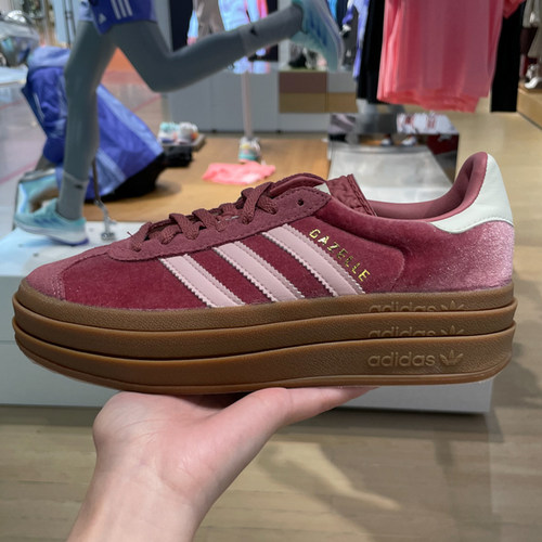 ADIDAS阿迪达斯三叶草女鞋2024冬款经典厚底T头运动鞋板鞋 IG4389