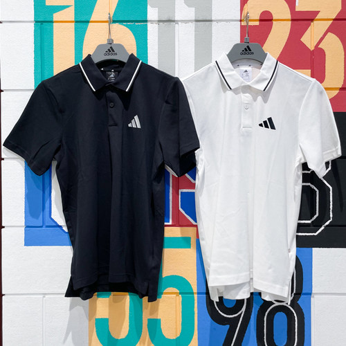 ADIDAS阿迪达斯男装2025夏款POLO衫运动休闲短袖T恤JE9020 JE9023