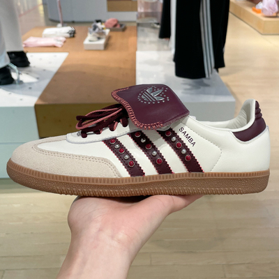 ADIDAS阿迪达斯三叶草女鞋2025夏足球风翻鞋舌运动鞋德训鞋JQ9714