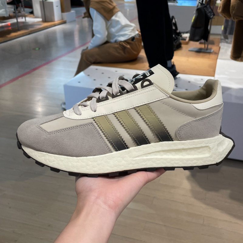 ADIDAS阿迪达斯三叶草男女2024冬季新款厚底经典运动慢跑鞋JH7189