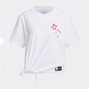 女装 春季 款 T恤IP4028 阿迪达斯NEO正品 时尚 草莓熊印花休闲运动短袖
