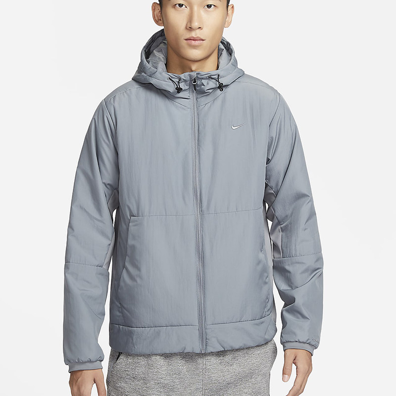 NIKE耐克男装2024冬款Therma-FIT保暖棉服连帽运动夹克FB7545-084