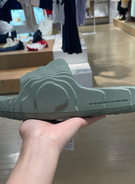 阿迪达斯三叶草男女鞋2024夏季新款一字拖轻便休闲运动拖鞋IG8264