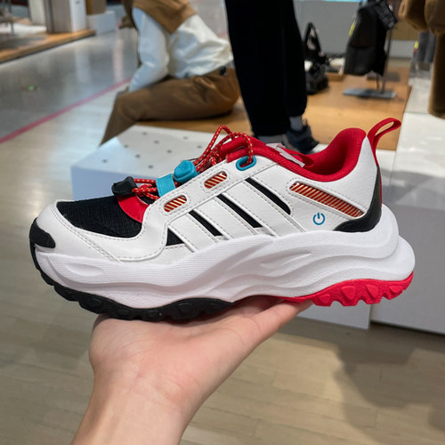 ADIDAS阿迪达斯小童2024冬季新款MAXXWAV厚底运动鞋老爹鞋 JS3085