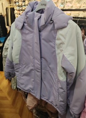 七波辉正品新款女孩冬装棉衣棉服130266实体店现货中大童少女冬款