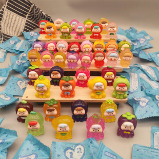 幼儿园六一儿童节礼物水果崽崽多妹盲袋可爱玩偶3D立体摆件夜发光