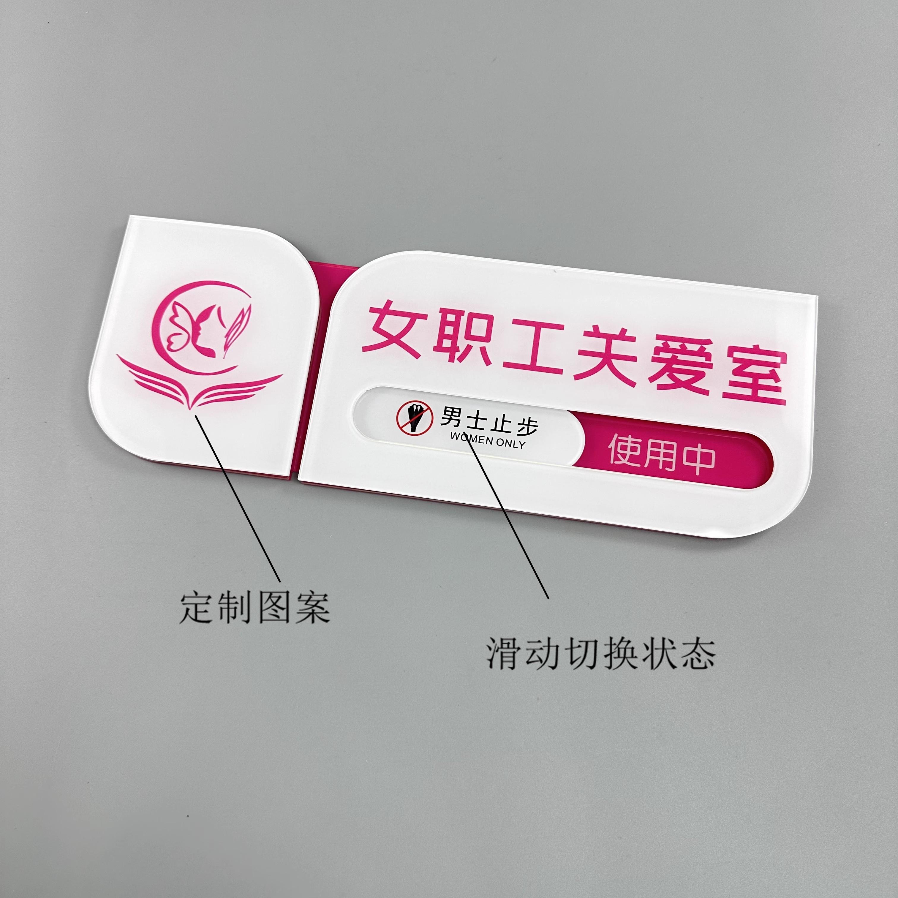 亚克力新款标识牌状态切换