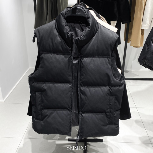 西班牙单！立领休闲棉服背心马甲