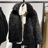 冬季 新品 男装 柜899 欧美仿皮草翻领保暖夹克厚外套潮5854302 800