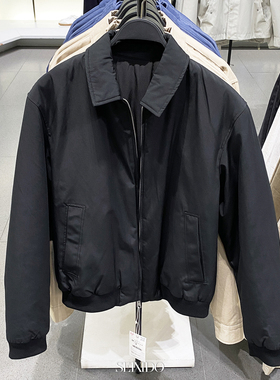 柜549！秋冬款男装宽松翻领夹棉夹克3918500 800棉服外套3918/500