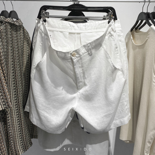 柜319！亚麻百姓休闲短裤