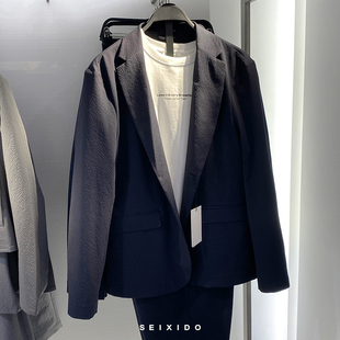 秋季 外套7380550 新款 泡泡纱质感休闲西装 401简约便西 男装 柜529